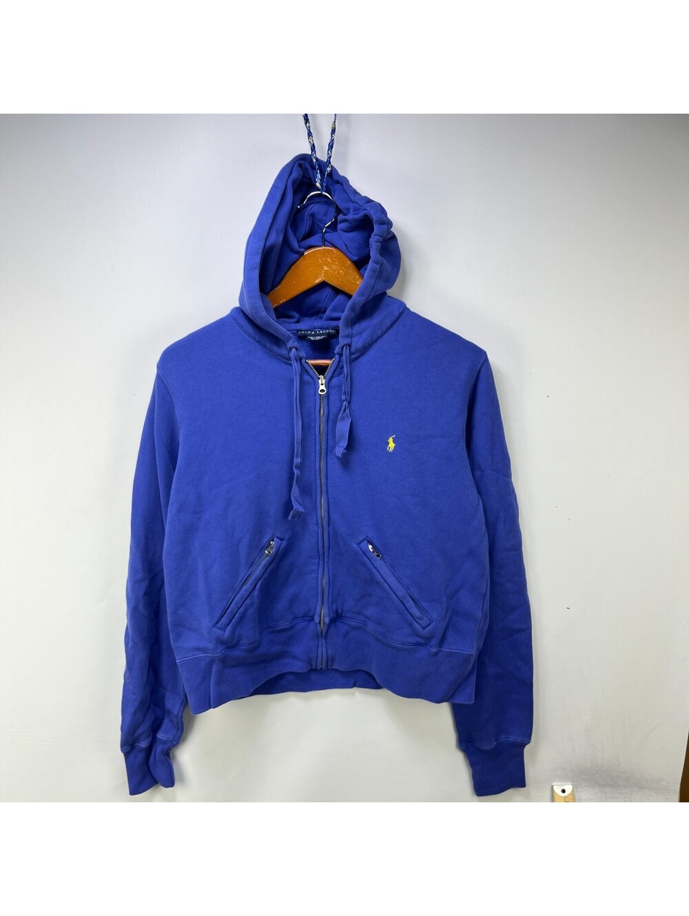 Vintage Ralph Lauren Polo Royal Logo Hoodie Womens L